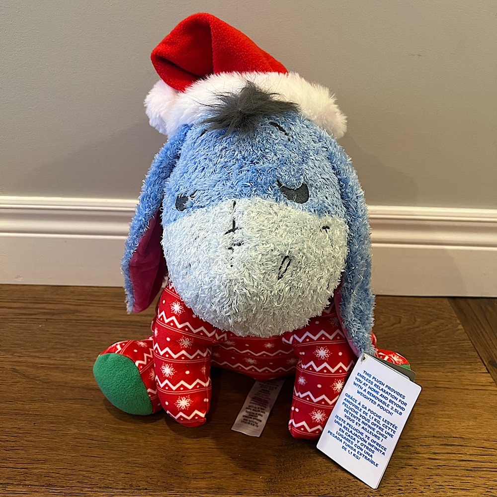 Christmas Eeyore weighted plush